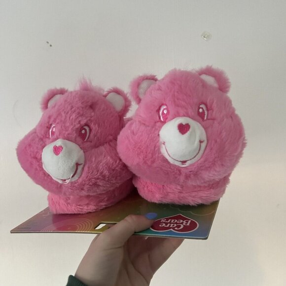 Care Bear Slippers Pink Cheer Bear Slippers Womens Size 5-6 XS-S NWT 2024 - Picture 4 of 10